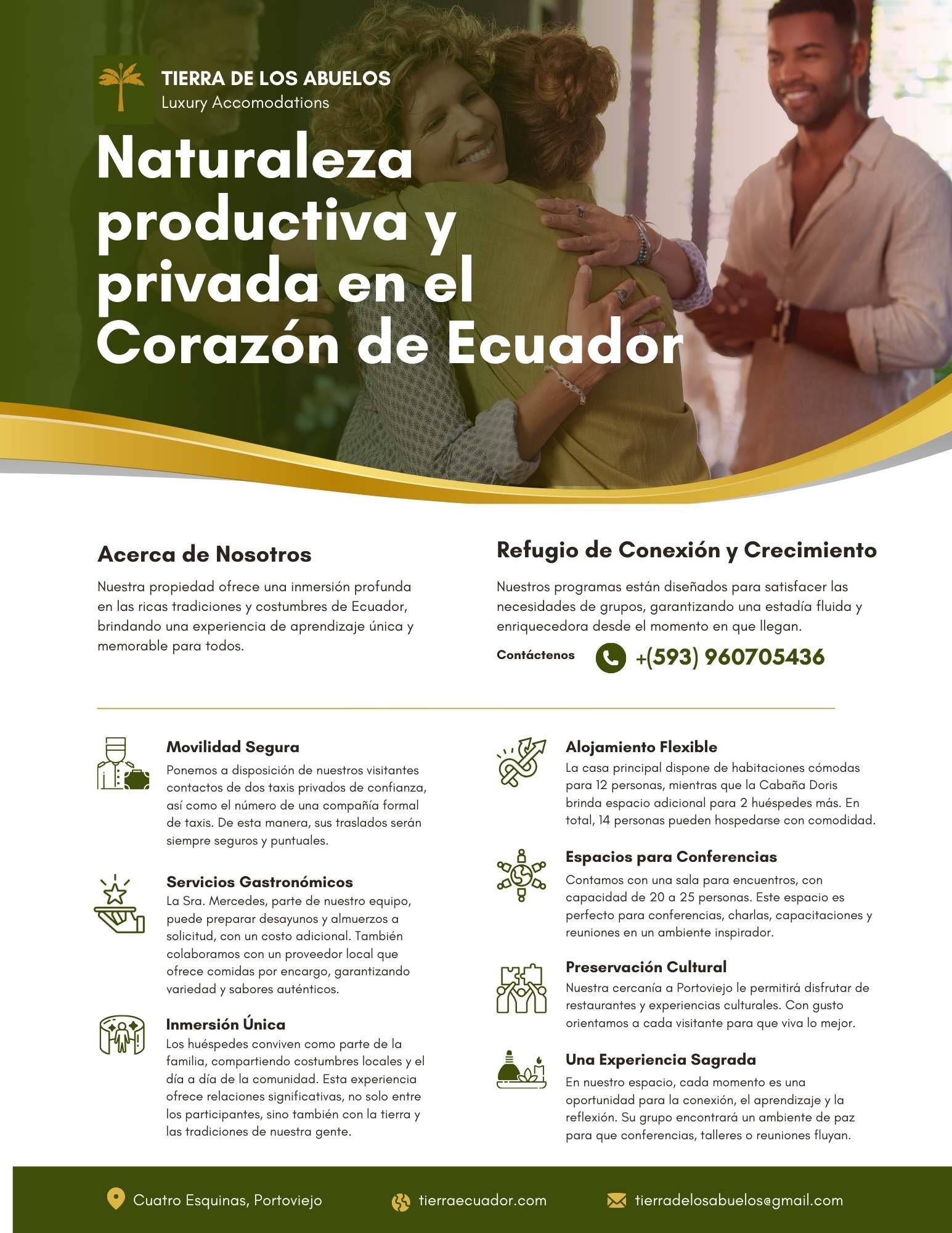 Folleto de UN lugar que se puede ocupar como sala de conferencias